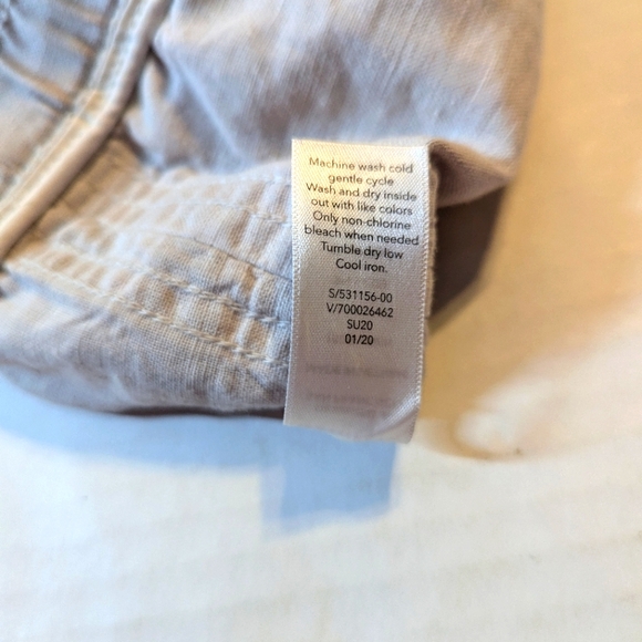 ATHLETA Cabo Linen Jogger Pants Size 12 Tan/Cream Camo - Picture 10 of 10